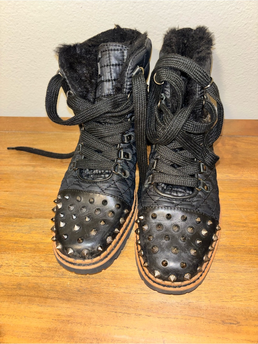 Sam edelman studded combat boots size 8